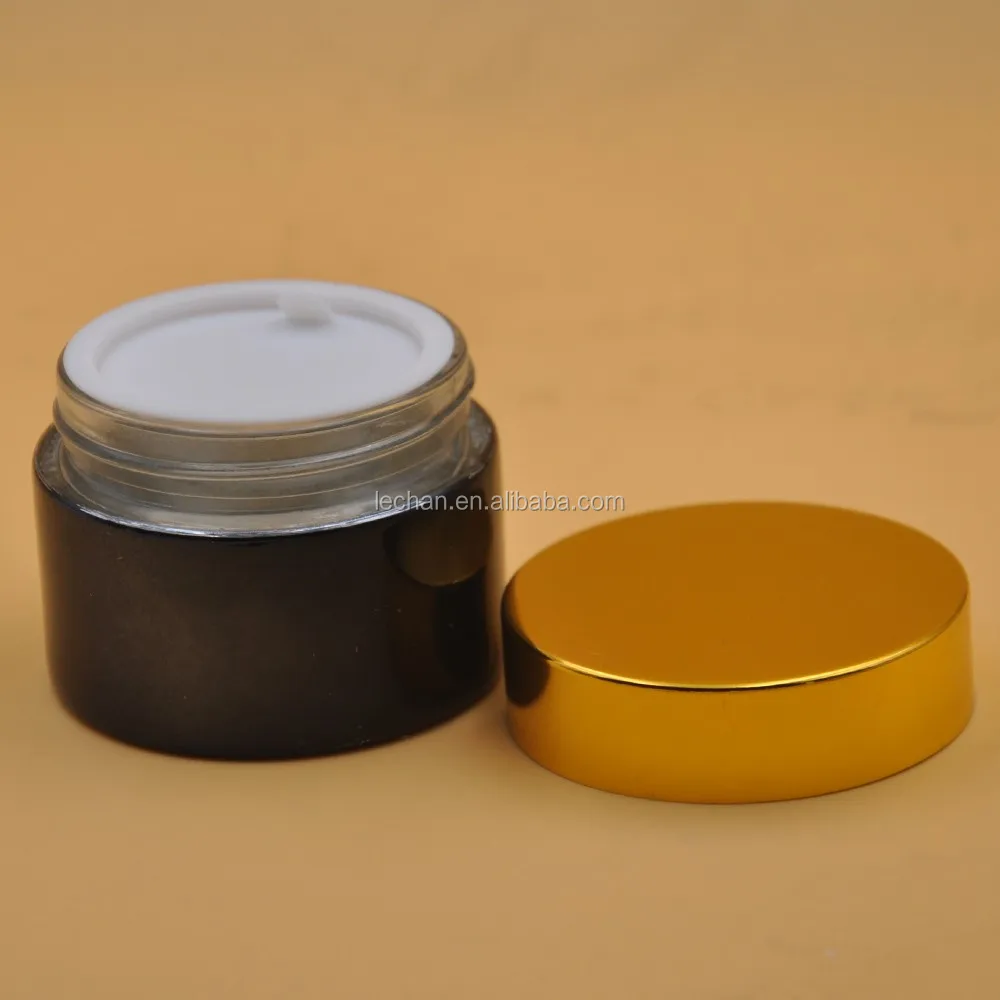 Health Care Product Small Glass Container Rounded Sample Cream