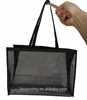 Black Color Polyester Shopping Net Bag Mesh Tote Bag