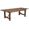 Antique Outdoor Pine Wood Farm Wedding Folding Table