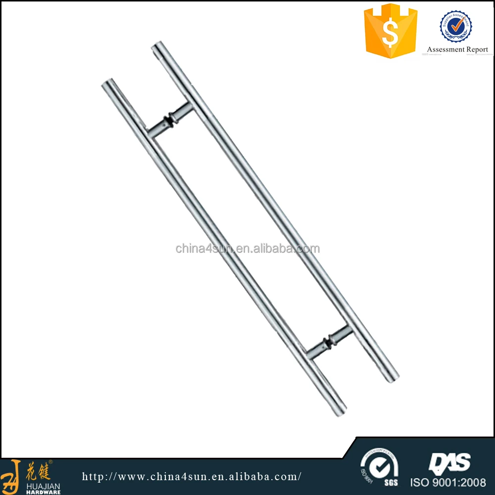 Commercial 304 Stainless Steel Sliding Glass Modern Front Door