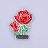 simple design custom metal graved charm/necklace pendants