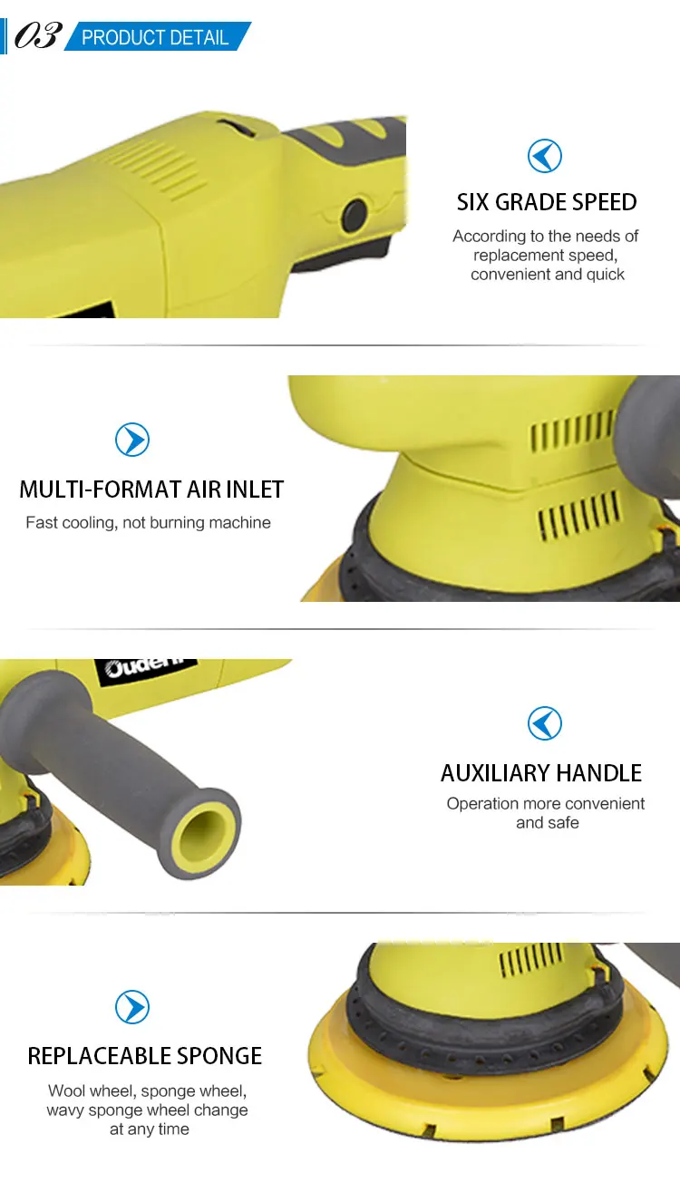 Ouderli Portable 21mm 800w Electric Car Polishing Machine S1podl1860