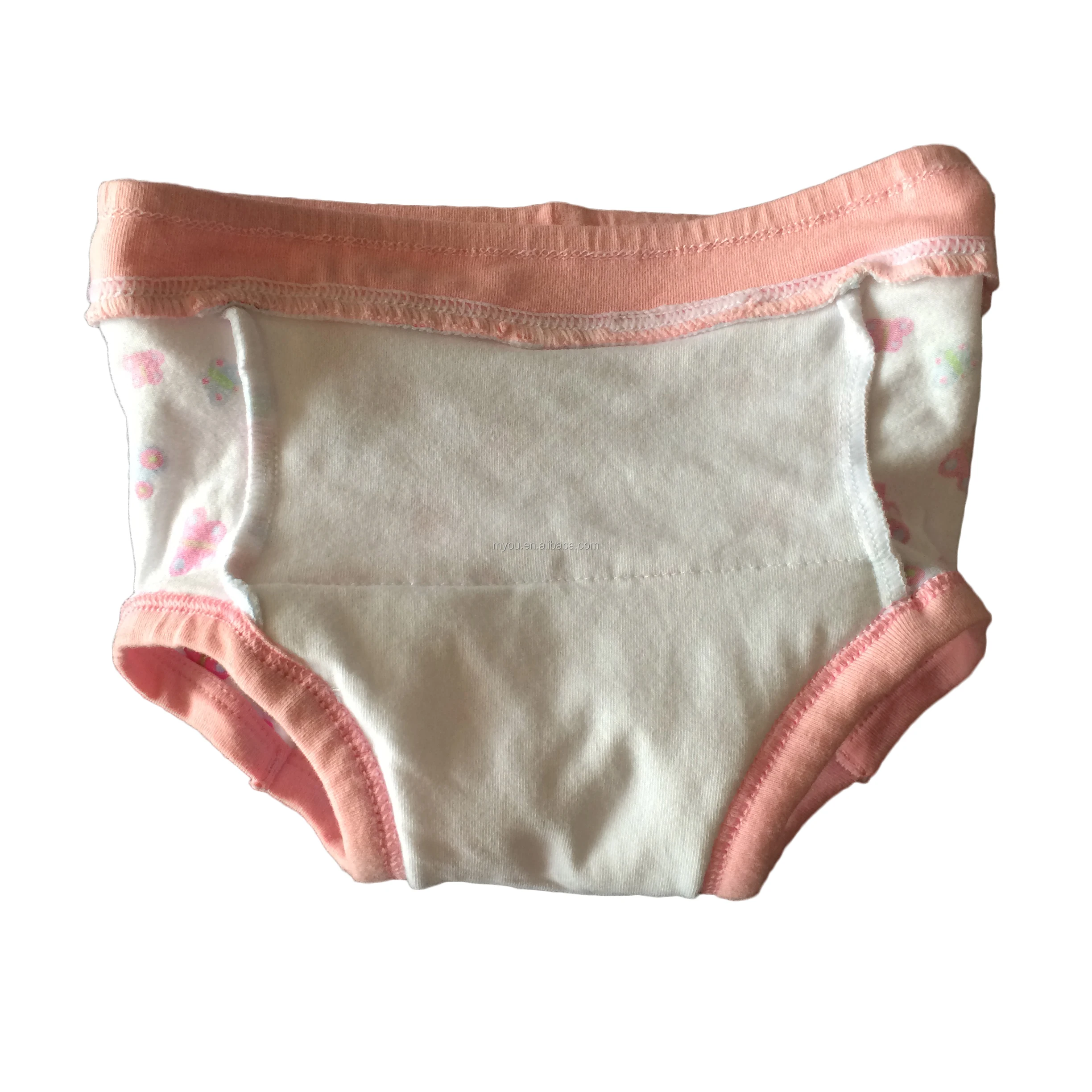 Newborn Baby Girl Training Underwear Thick Cotton Under Patch Diaper