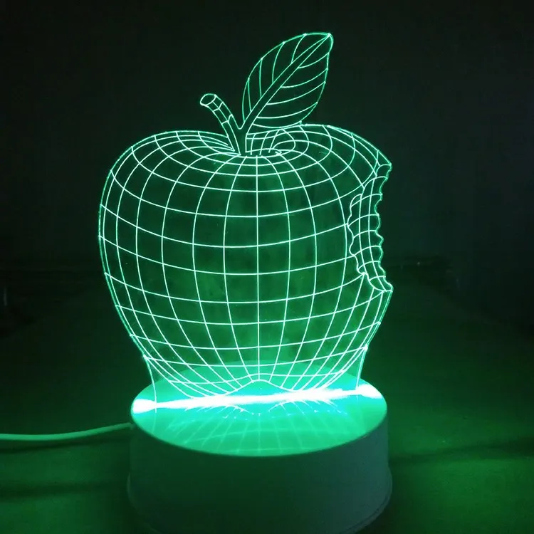 Customized Apple Shape Led Table Lamp Adjustable Night Light Buy 3d