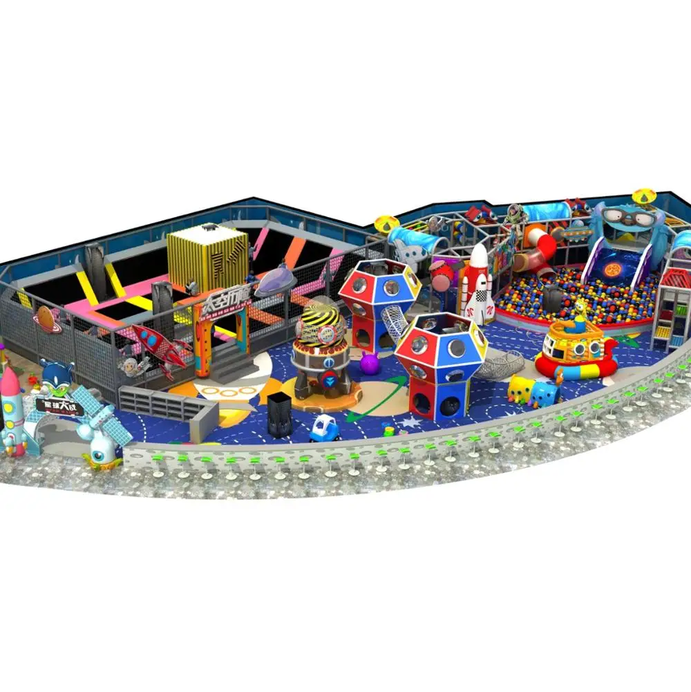 儿童游戏设备室内游乐场软游戏组合儿童滑梯室内出售