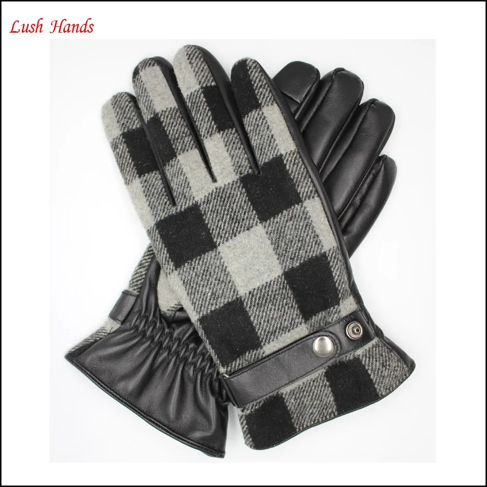 In 2016 one of the most popular Scottish fabric back and leather plam leather gloves