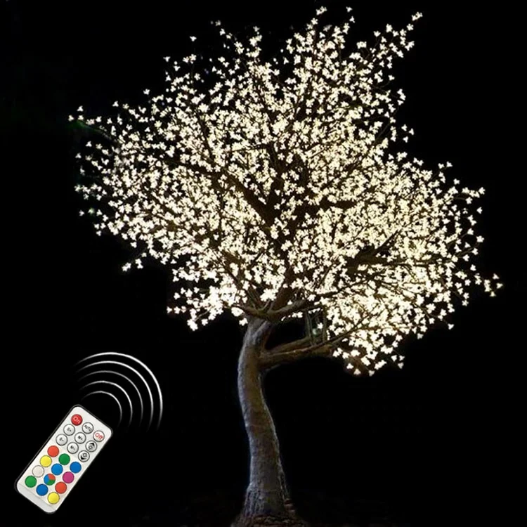 2.8m outdoor Landscape decoration artificial RGB color changing led tree light
