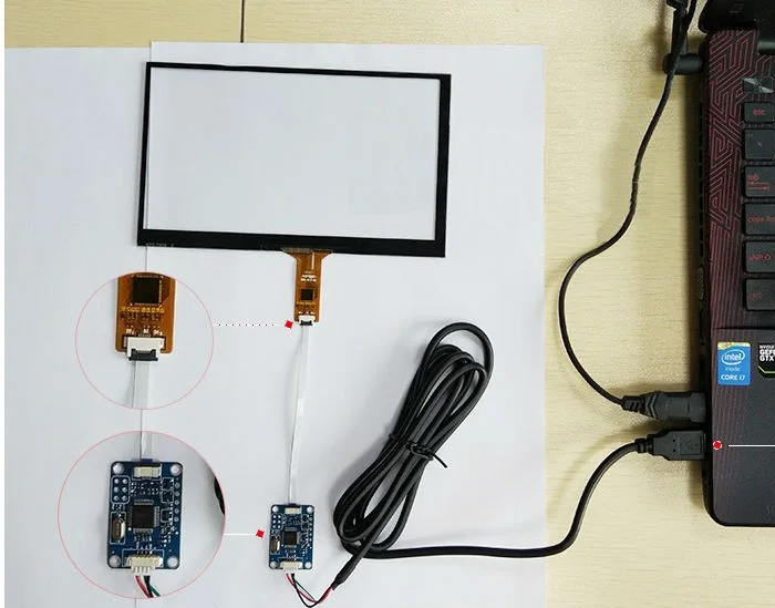 5'' PCAP touch screen, USB interface for Android devices