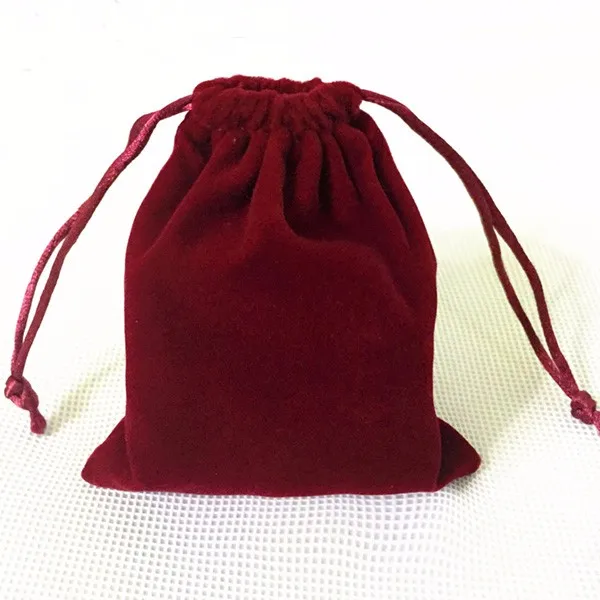 Wholesale 7x9cm Purple Velvet Jewelry Pouches Velvet Drawstring Gift ...