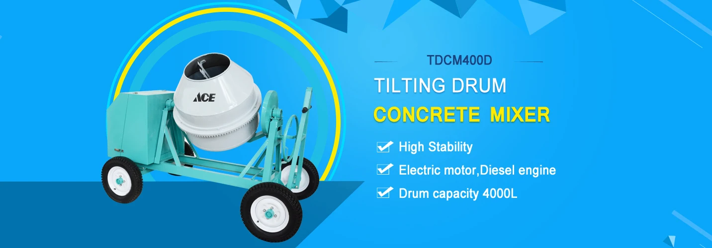 TDCM400D Electric Small Concrete Mixer Portable Cement Mixer Price in India