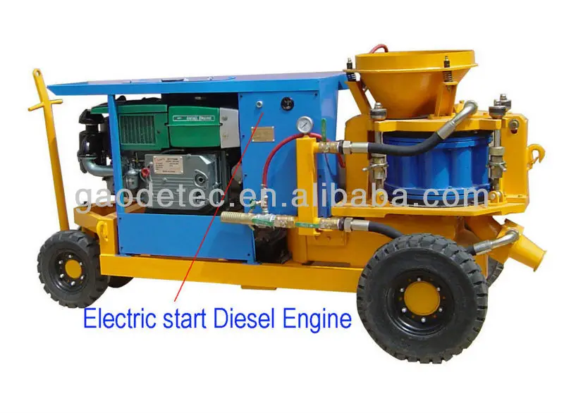 diesel motor shotcrete machine 3