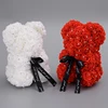 2019 Latest Wholesale Rhinestone Rose Bear For Valentine Gift Artificial Flower Teddy Bear