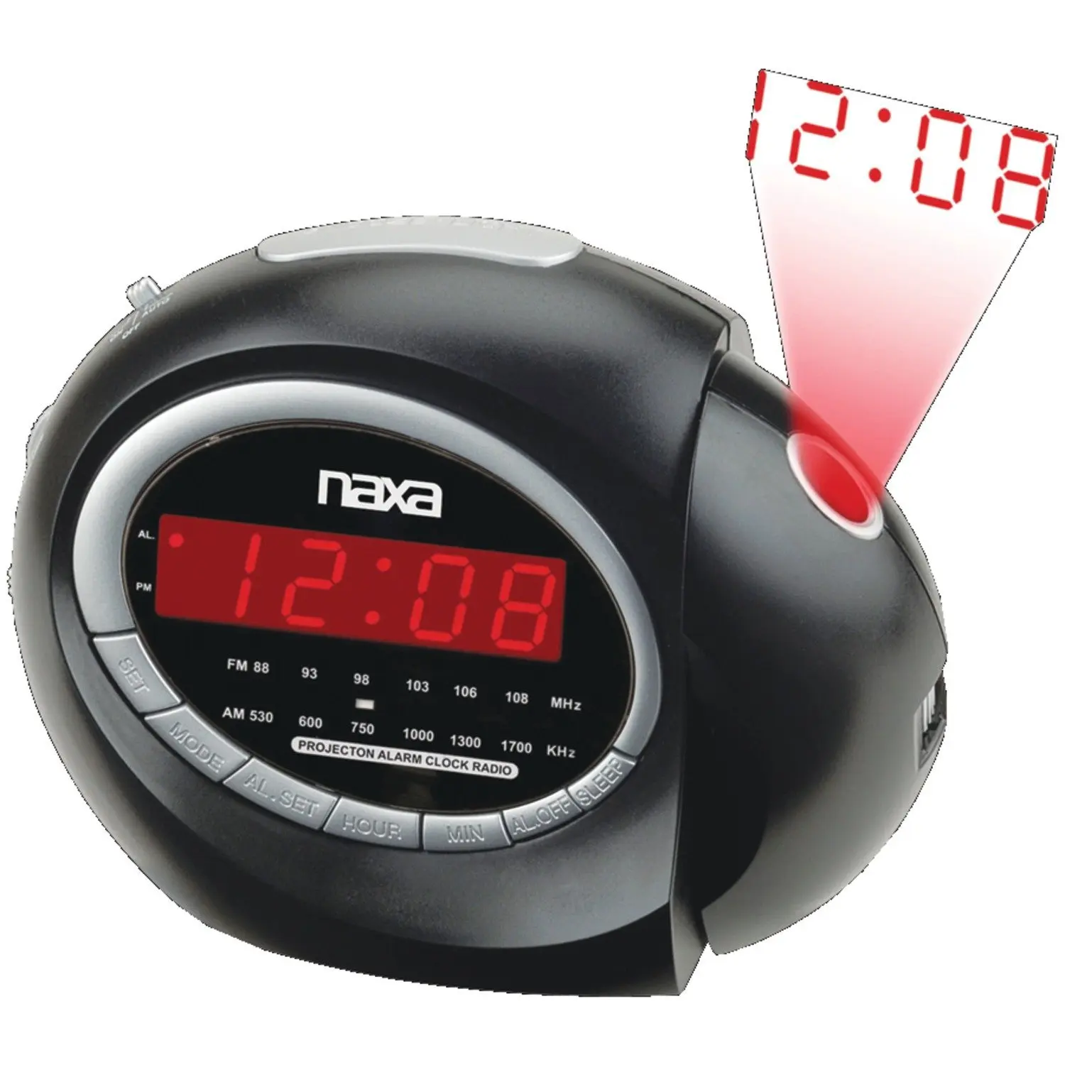 Naxa Digital Alarm Clock with AM/FM Radio-NRC170 - The 
