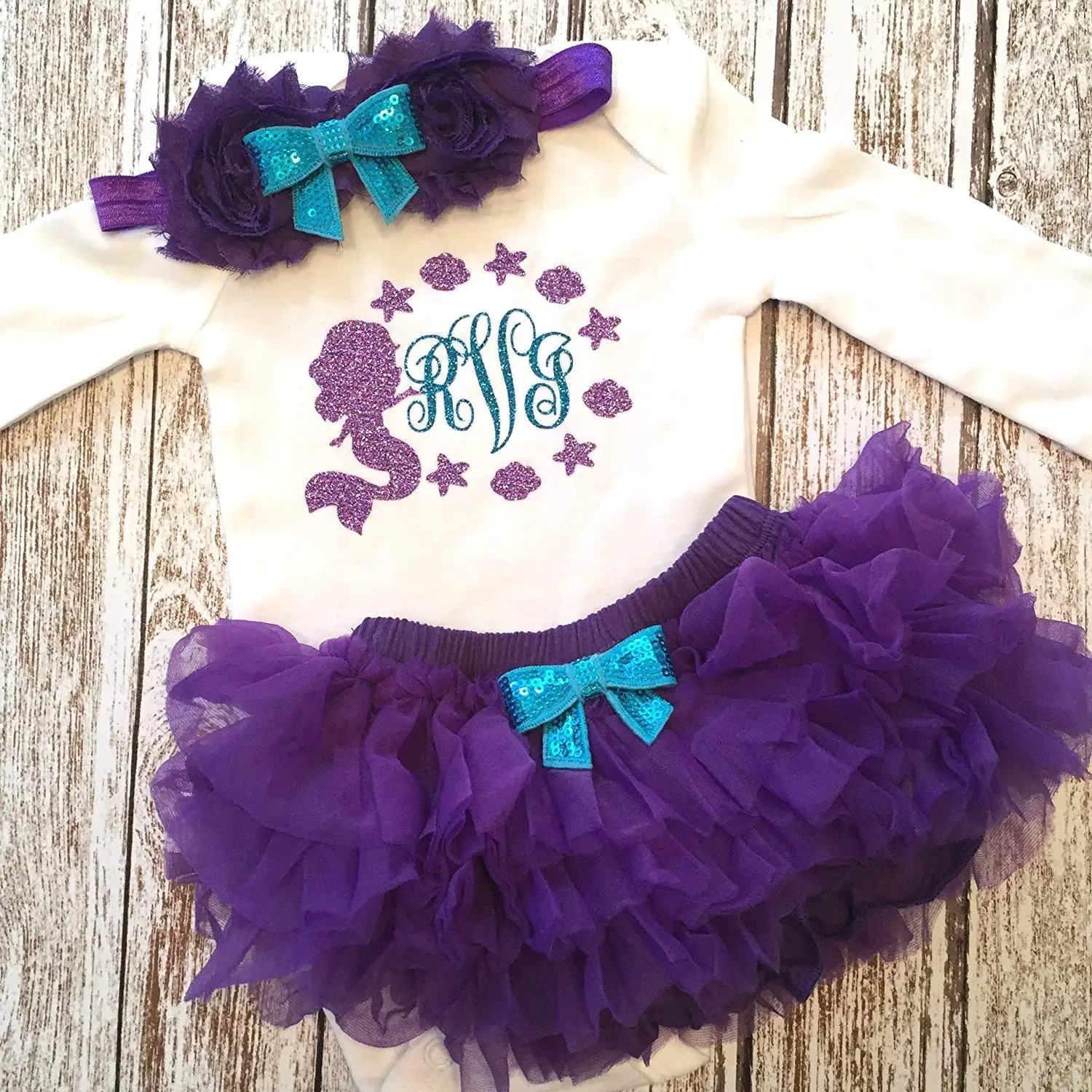 mermaid baby girl outfit