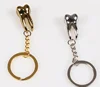 Molar shape alloy key chain dentist''s office promotion gift