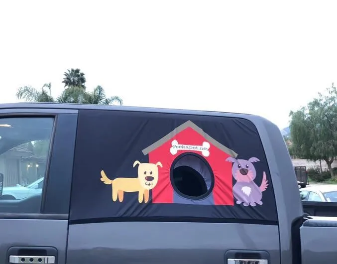 High Quality Peekapet Peek A Dog Pet Net Car Sunshade Window Sleeve