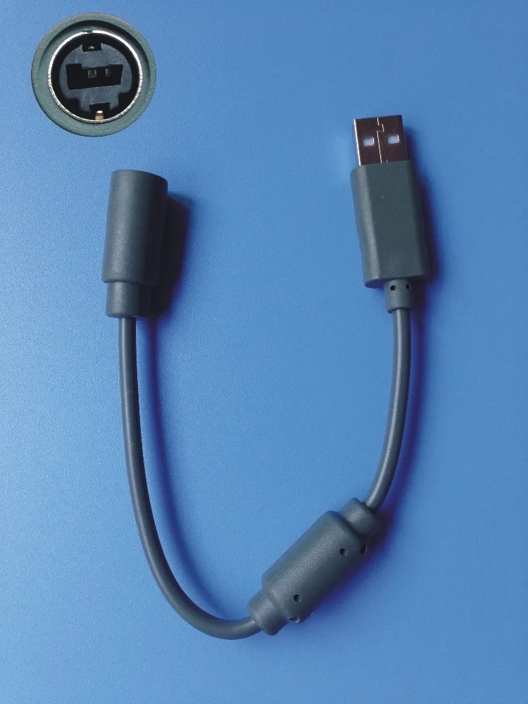 Tge005b Wired Usb Breakaway Cable Cord Game Controller Adapter For Xbox