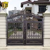 aluminum courtyard art gate garden sliding metal gate aluminum compound home swing gates