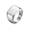 Jewelry Manufacturers Wholesale Stainless Steel Blank Signet Ring Custom Signet Mens Ring