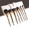 Beauty User Private Label Pink Clear 8pcs Makeup Brush Set