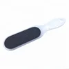 Top quality professional wholesale double sided plastic pedicure sandpaper curved handle foot file