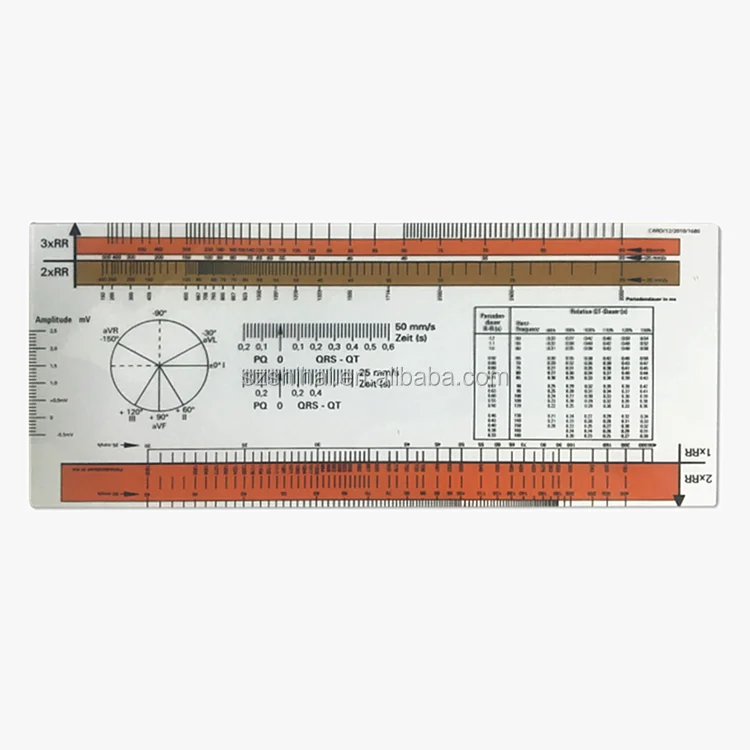 plastic ekg ecg printable scale ruler buy ecg rulerecg