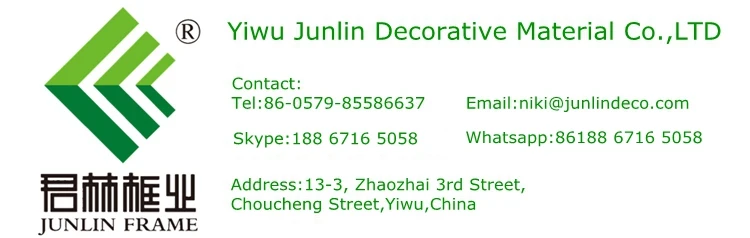 Yiwu Junlin newest PS picture frame moulding shadow box wholesale mirror frame moulding for sale/cheap polystyrene picture frame