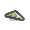 Latest Fashion Design Leather PU Patch Labels With Glossy Metal