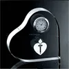 Hotel Bathroom Lucite Table Top Clear Acrylic Clock
