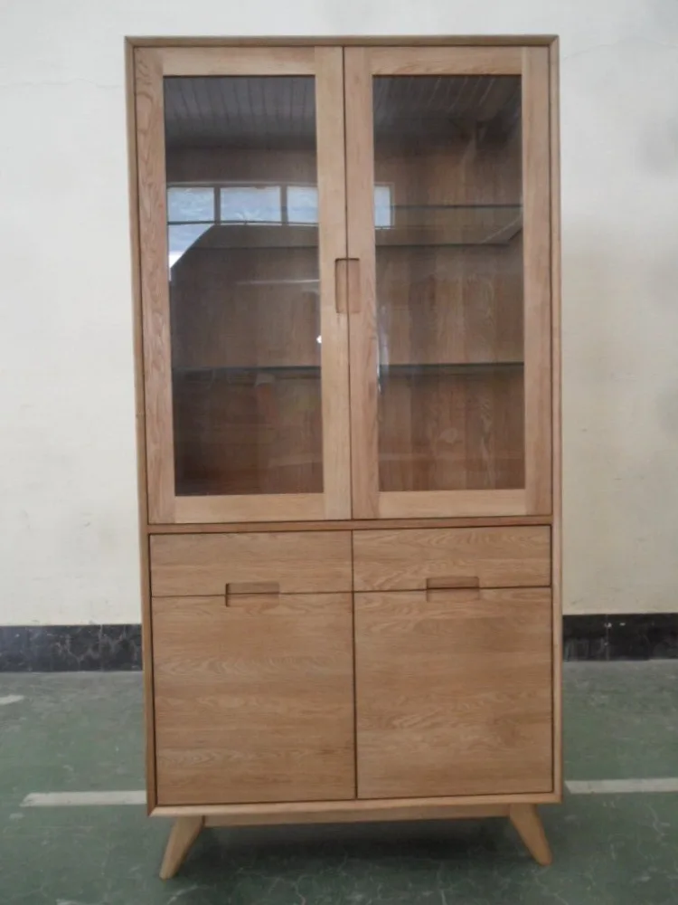Aka 2017 nieuwe eiken massief houten hoekkast keuken buffet houten ...