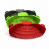 Sweettreats Silicone clip-on pot pan bowl funnel oil strainer Creative Rice Washing Colander for Fits all pot size