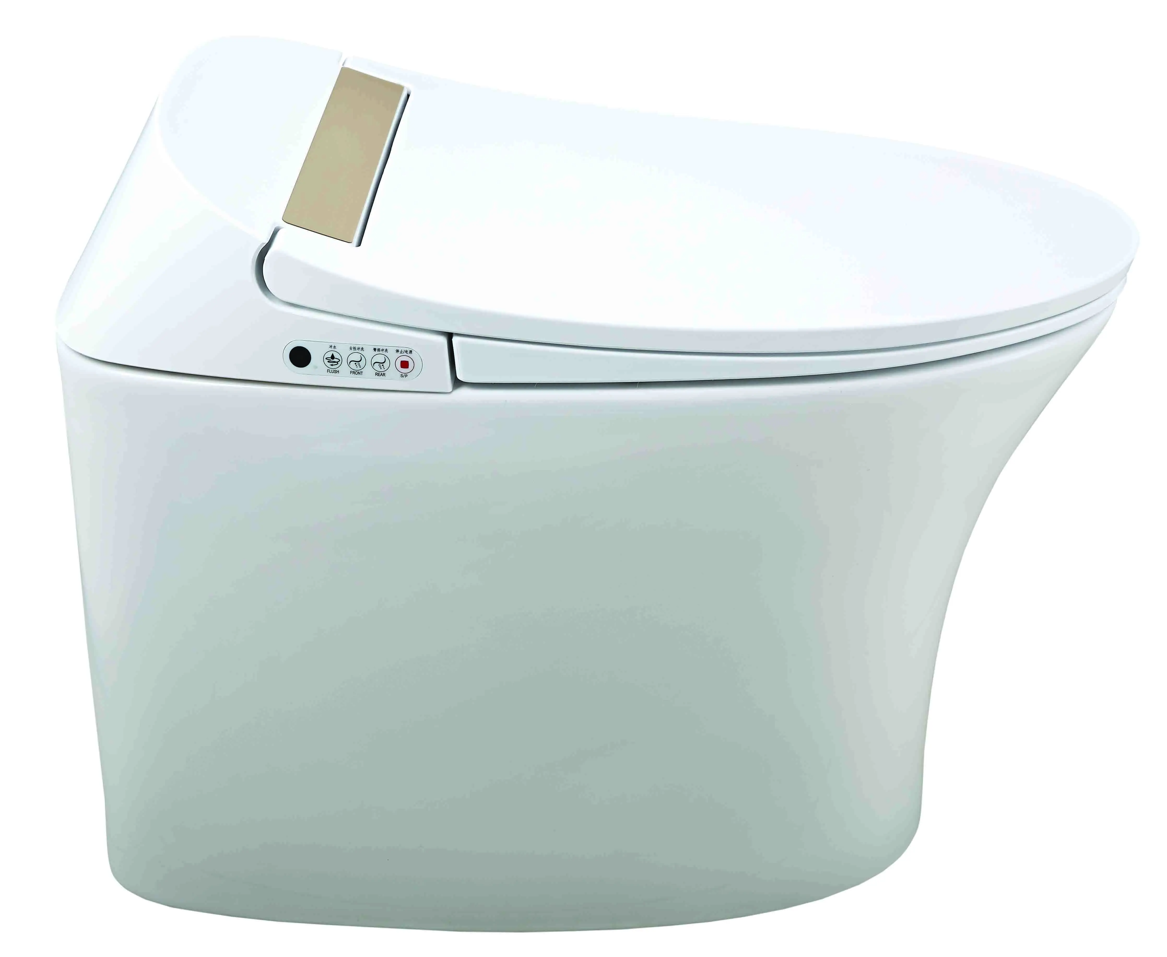 Electric wc gold intelligent bidet smart toilet without tank