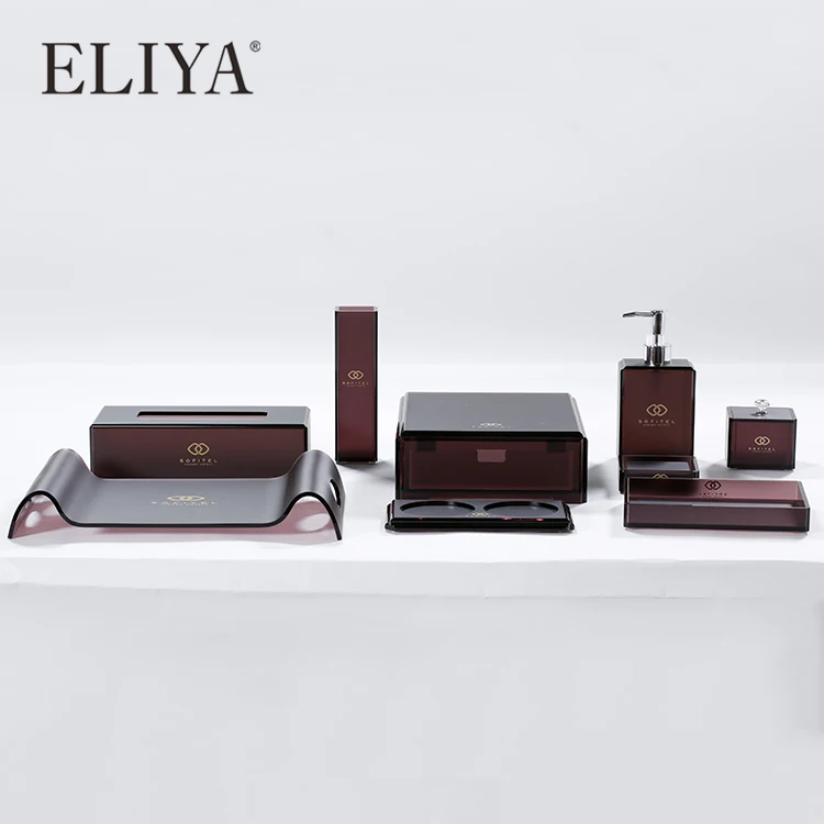 Eliya Custom Design 5 Star Hotel Hotel Amenities Set Acrylic Soap Tray