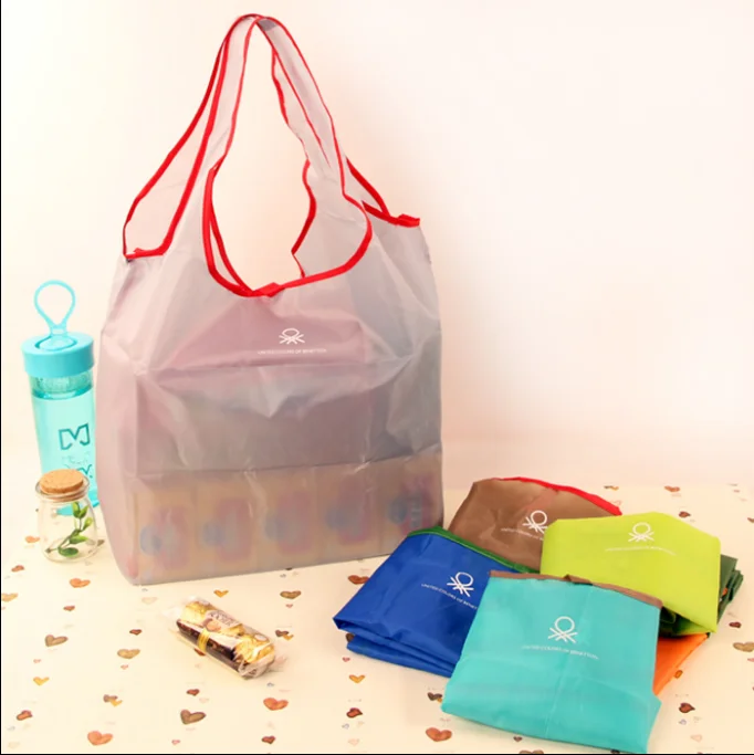 Nylon Polyester Easy Carry Foldable Drawstring Bag Recycle Backpack