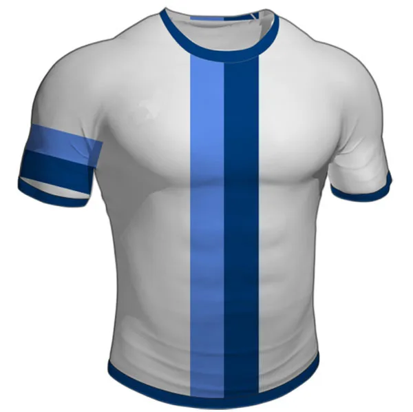 Custom Sublimated Rugby Jersey Stripe Design Polyester Spandex Fabric