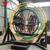 6 Person New Amusement Extreme Outdoor Electric Gyro 3D Space Ball Ring Loop Human Gyroscope Rides