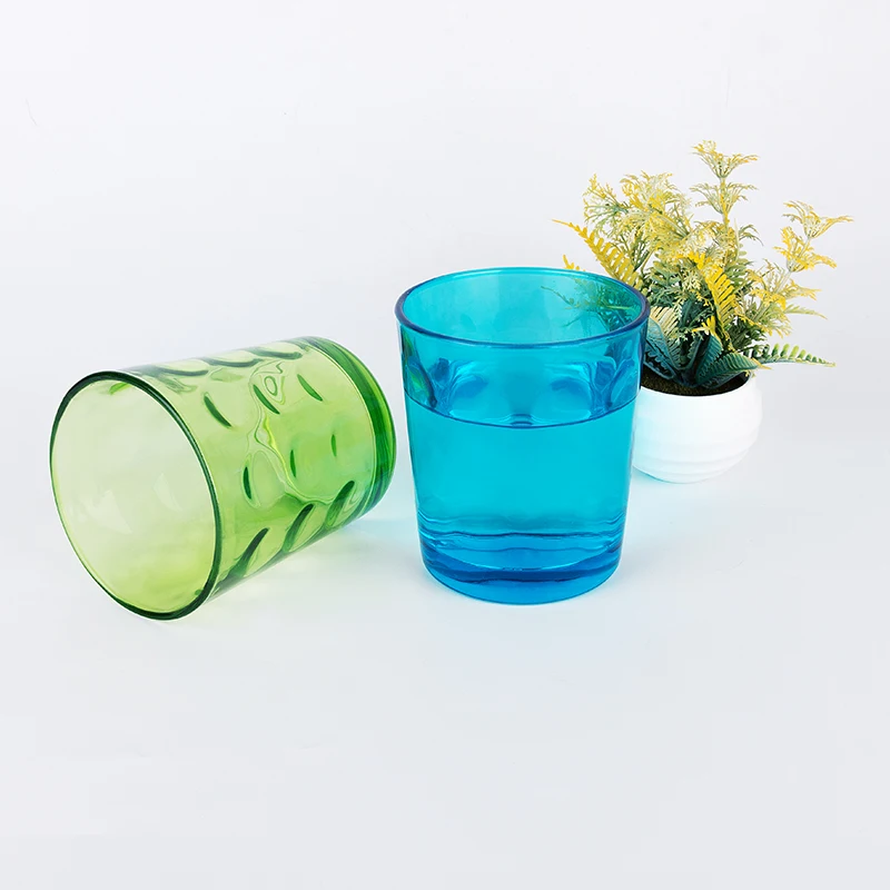 6pcs Drinking Glass Cup Factory Outlet/colorful Glass Cup Set/cheap