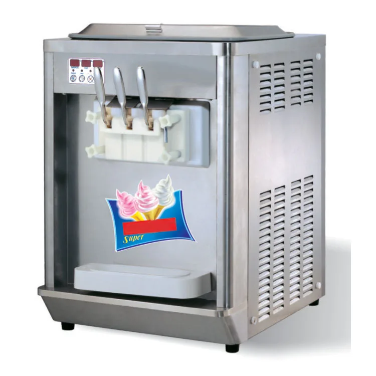 Soft Ice Cream Machine With Three Plates Buy Counter Top Ice Cream