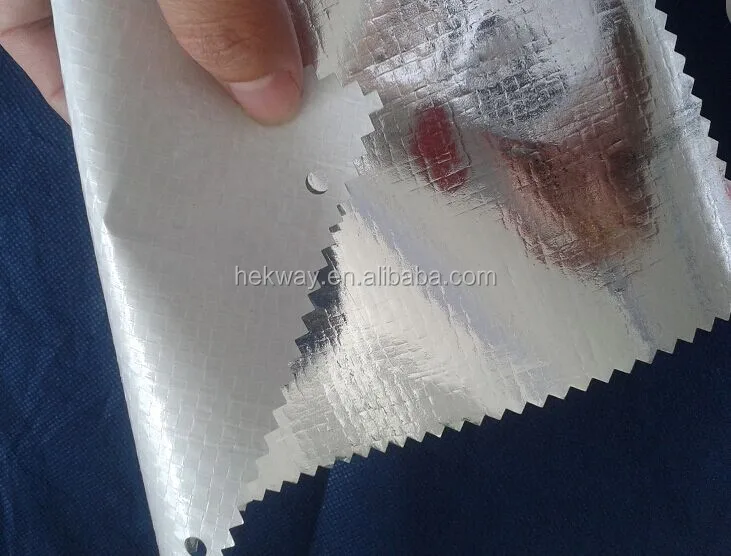 100gsm Aluminium Foil+ Woven Fabric/vapour Barrier Of Aluminum Foil ...