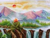 hot sale hand embroidery chinese cross stitch with flowers/needle art/needle work/machine embroidery cross stitch