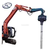 hydraulic pile hammer mounted by excavator for U type pile