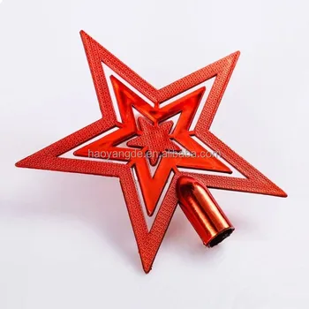 Christmas Tree Topper Star Five Pointed Xmas Decoration Ornament