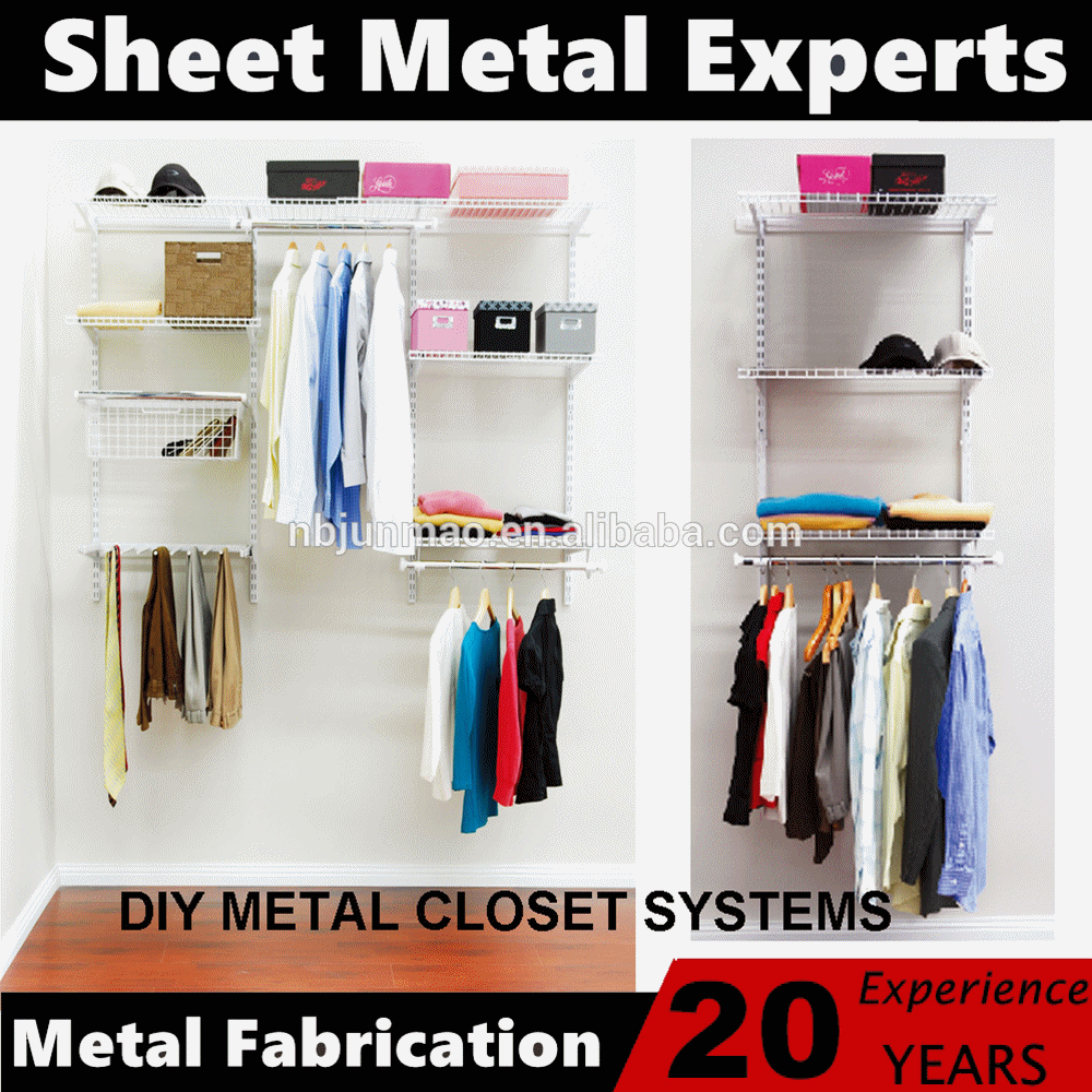Metal Wardrobes Clothes Storage System Sliding Closet Organizer Buy