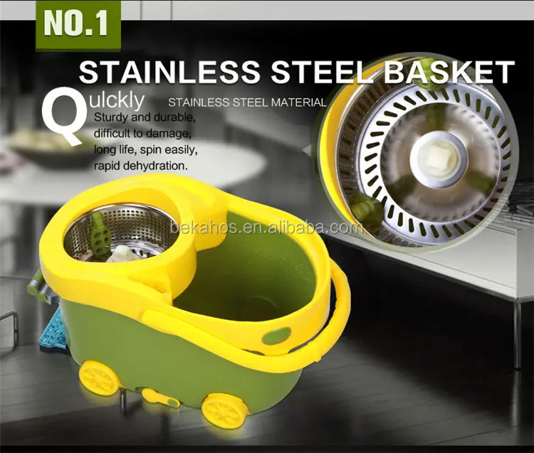 Spin Mop Cool Series Yellow+Green (6)