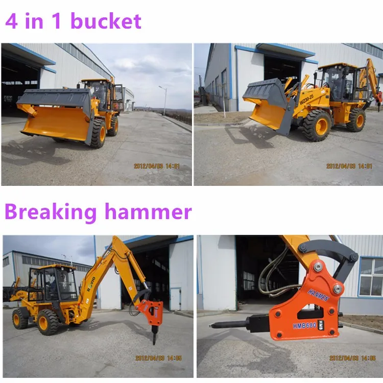 Low Price Mini 4 In 1 Bucket Backhoe Excavator Wz30-25 Cheap Price ...