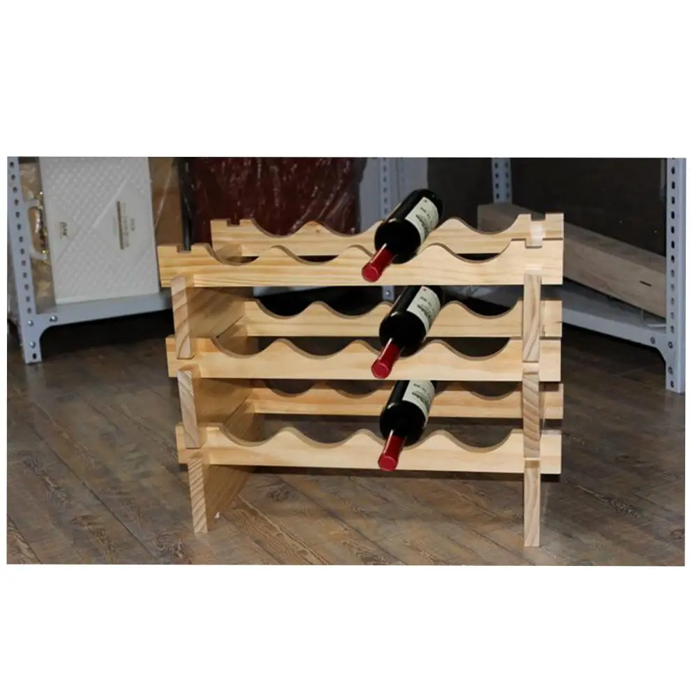 2017 Popular solid wood wine rack