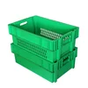 Vented stack and nest plastic fruit and vegetable storage crate