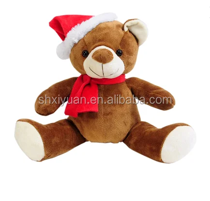 plush christmas teddy bear