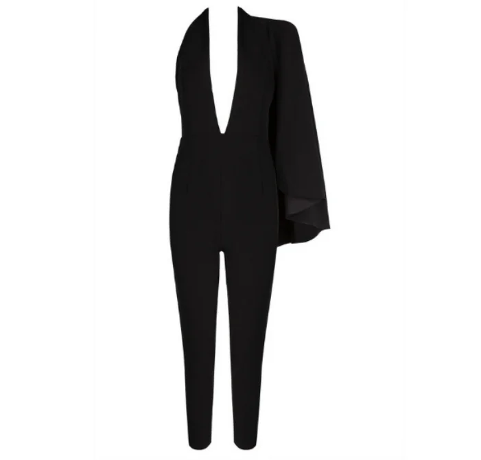 ladies tuxedo jumpsuit