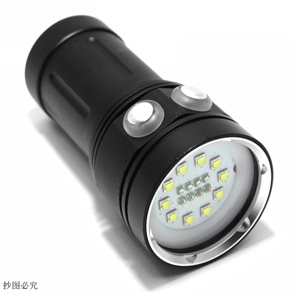 Branca + 4x Vermelha + 4x Lanterna + 18650 Lúmen Led Luz uv Tocha Subaquática Vídeo Mergulho Bateria Carregador 20000 10 * Xm-l2 3 High Quality Luzes e Iluminação